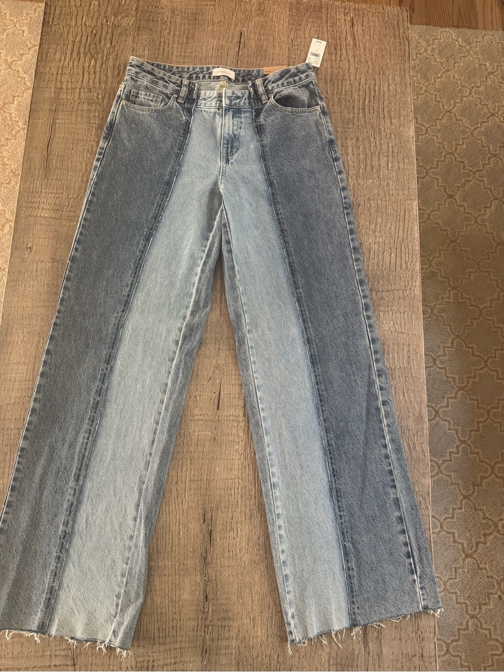 PacSun Two-Tone Blue Panel Jeans